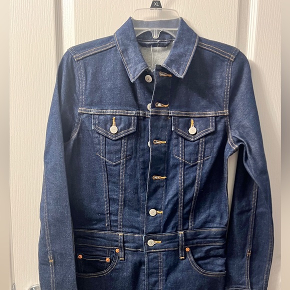 Levi’s All in Kickflare Jumpsuit in Tricked out Medium wash Small size - Picture 10 of 16